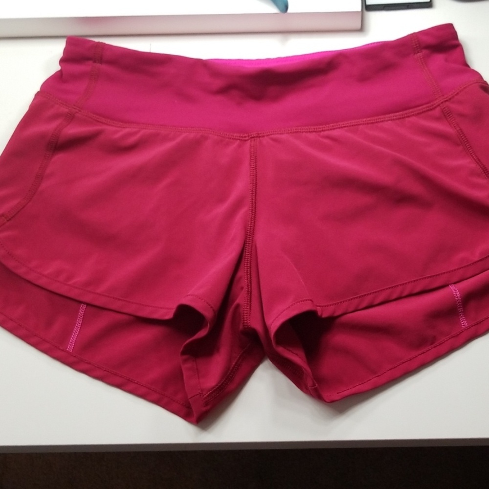Lululemon Speed Short burgundy/red size 2
